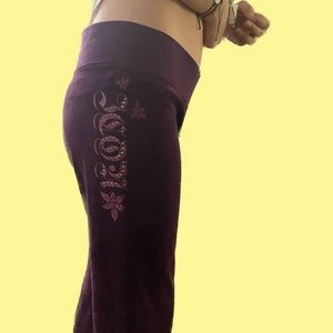 Velour Track Pants